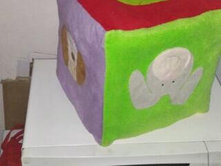 Куб большой (26-26 см) разноцветный, для развития ребенка