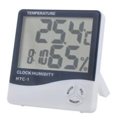 Прибор для измерения температуры и влажности в помещении.