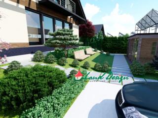 Ландшафтный дизайн. Благоустройство территорий. Посадка растений.