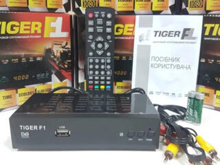 Спутниковый тюнер (ресивер) Tiger F1 HD - Mpeg4 FullHD - Новый