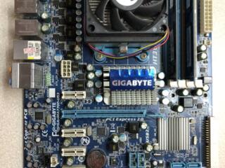 Материнская плата gigabyte + оператор. память + процессор + охлаждение