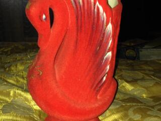 Нарядный Чайник Набор гирек Керамич, Ваза Лебедь Роза ручной работы