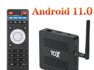 Смарт ТВ-приставка TOX3, Android 11, 4+32 ГБ