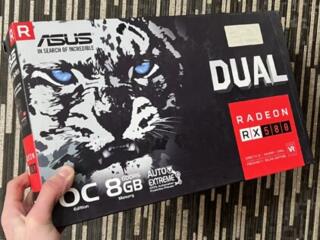 RX 580 8GB Asus dual в хорошем состоянии