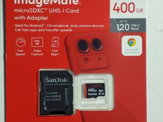 MicroSD 400Gb SanDisk 10 класс A1 новая в упаковке. 10 лет гарантии.
