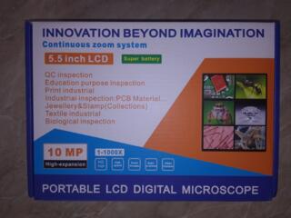 Цифровой микроскоп 12Мр с LCD дисплеем 7 дюймов и увеличением до 1200*