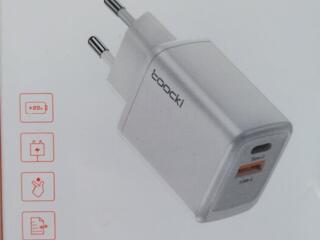 Toocki премиум-зарядка для смартфона USB A + Type C