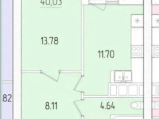 Однокомнатная в 60 Жемчужине на Краснова