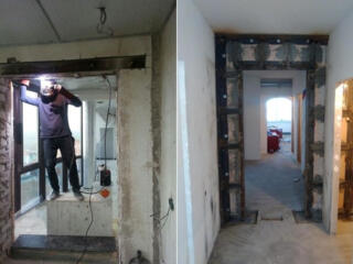 Алмазное сверление резка стен бетона дверных оконных проёмов усиление