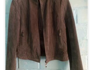 Куртка серая, натуральная замша Hema, размер L