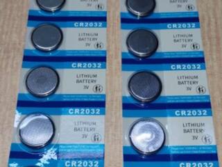 Литиевые батарейки CR2032, 3V, новые.