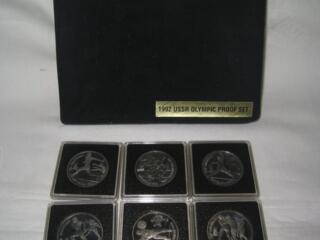 Серебряные монеты Британии, СССР, Румынии, Барселона-92, Красная Книга