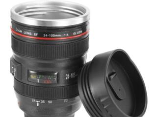 Кружка объектив термо чашка для фотографа или для творческого человека