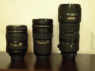 Профи стекла Nikon 24-70 2.8GN, 80-200 2.8D markIII