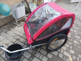 Велоприцеп двухколесный, для перевозки детей и грузов.
