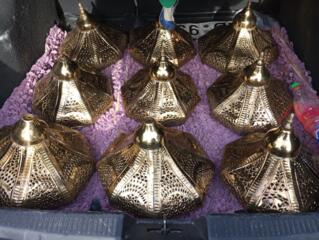 Арабские подвесные фонари потолочные восточные светильники; медные