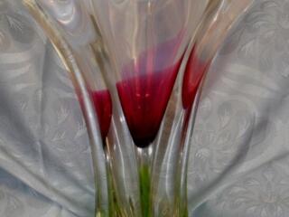 ВАЗЫ. ЦВЕТНОЕ СТЕКЛО. БОГЕМСКОЕ СТЕКЛО.