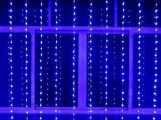 Гирлянда Водопад 240LED 2x2м Цвет Ламп-Синий БЕСПЛАТНАЯ ДОСТАВКА