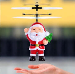 Игрушка Летающий Санта Flying Santa, летающий дед мороз сенсорный