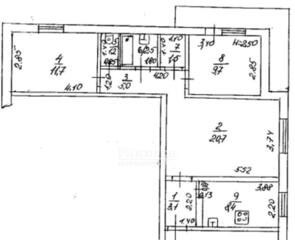 Пропонується до продажу затишна трикімнатна квартира на Глушко