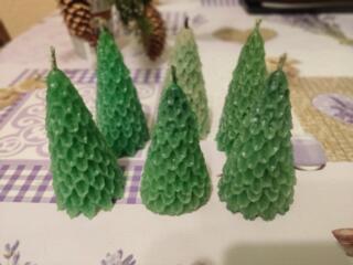 Новогодние свечи ёлочки