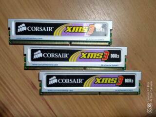 Память для ПК DDR3 Corsair 3Gb (3x1Gb)