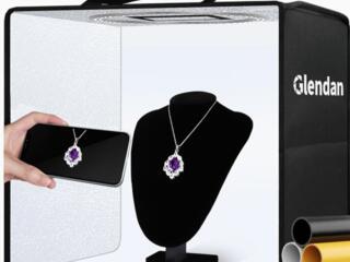 Фотобокс Glendan, RGB панель, RGB лампа, аккумулятор CRV3 с зарядкой.