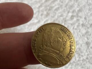 Информация о продаже Коллекционная золотая монета, LOUIS XVIII
