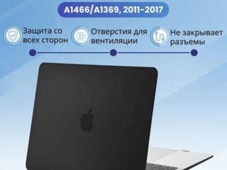 ЗАЩИТНЫЙ ЧЕХОЛ для НОУТБУКА MacBook Air 13 BLACK MATT / Прозрачный