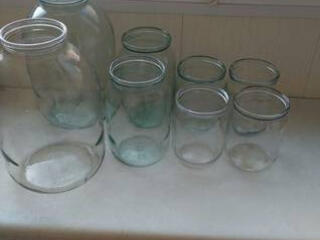 Бутыли, банки, крышки п/м и жест. д/200мл, Закаточная машинка Графины