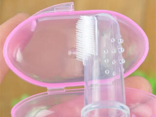 Мягкая безопасная гибкая эргономичная зубная щетка для младенцев