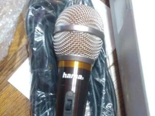 Микрофон hama (made in Germany) c съёмным кабелем XLR / Jack 6,3