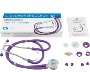 Стетофонендоскоп медицинский Раппапорт CS Меdica CS-421 фиолетовый