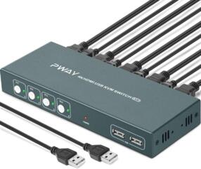 4-портовый KVM-переключатель HDMI