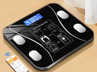 Умные весы bluetooth, подключаются через приложение к телефону. Новые.
