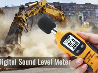 Цифровой измеритель уровня шума 30–130 дБ Шумомер Децибелломер