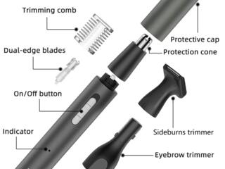 Trimmer - Триммер для удаления волос из носа, для бровей, для бритья