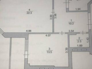 В продаже двухкомнатная квартира, общей площадью 76.4 метров, ...