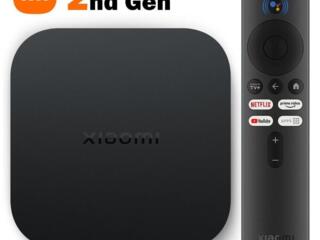 Медиа плеер Сяоми Mi TV Box S 4K (2nd gen) Android голосовой поиск.