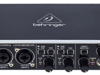 Продается Внешняя звуковая карта BEHRINGER UMC204HD. 50 у. е.