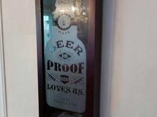 Декор " Пиво - это доказательство того, что Бог любит нас " - Франклин