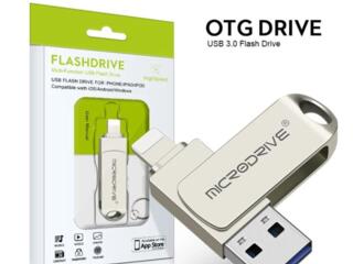 Флешка Флэш-накопитель Usb 3,0 2 в 1 для iPhone.