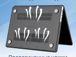 Защитный чехол для ноутбука MacBook Air 13 BLACK MATT / Прозрачный