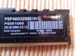 Куплю Patriot DDR 4 8gb 3200mhz CL 22
