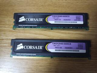 DIMM Corsair DDR2 800 MHz CM2X2048-6400C 2Gb и SO-DIMM DDR2-800 - 1Gb