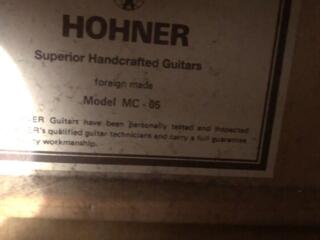 Немецкая гитара Hohner
