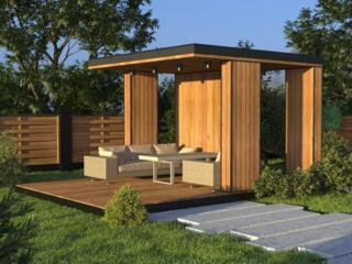 В наличии современные в стиле ЛОФТ террасы, беседки, мангалы, заборы