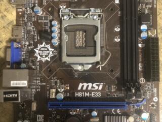 Материнская плата msi h81m-e33