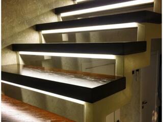 Лестничное освещение, освещение лестниц, подсветка ступеней, Scari de ilu