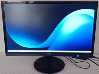 24" Philips 244E5Q. DVI, VGA. Матрица IPS LED